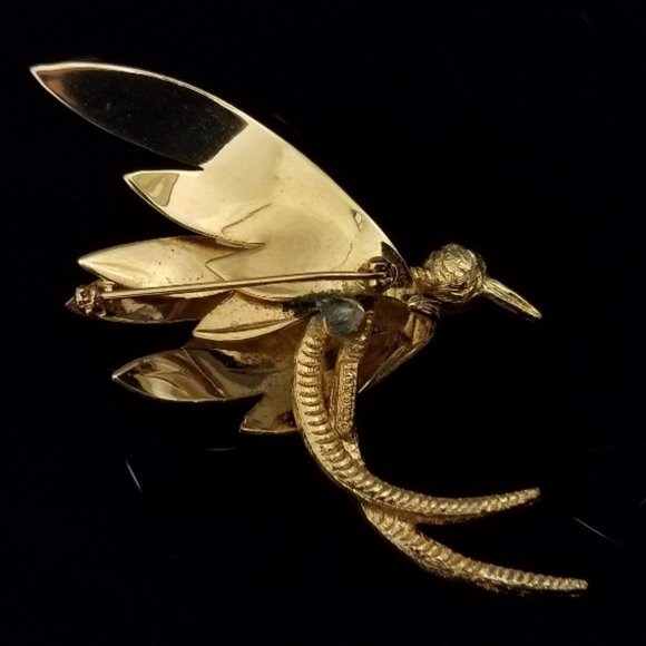 Vintage Corocraft Bird of Paradise Brooch - Picture 9 of 10